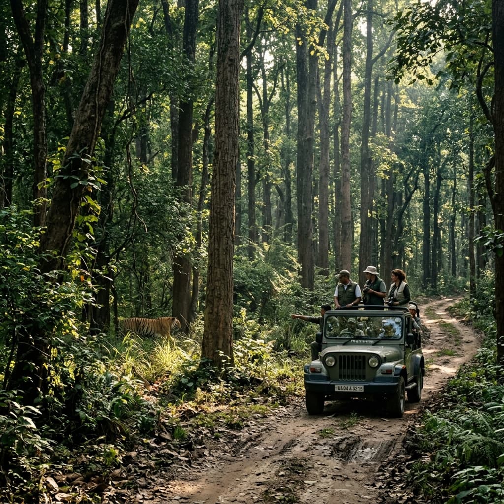 Jim Corbett Safari Background